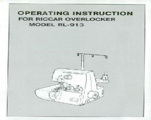 Riccar RL-913 Manual